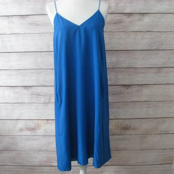 J. Crew Cobalt Blue Slip Dress - Picture 3 of 6